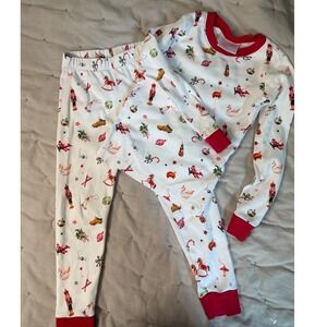 Lake Pajamas Kids Size 5 Holiday Ornament Nutcracker Pima Cotton Long-Long Set